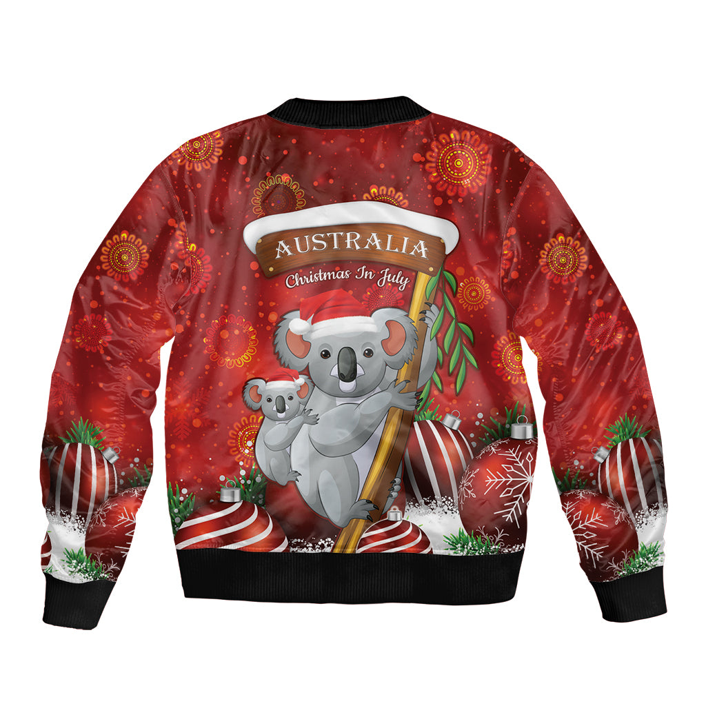 Australia Koala Bomber Jacket Christmas In July - Red