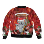 Australia Koala Bomber Jacket Christmas In July - Red