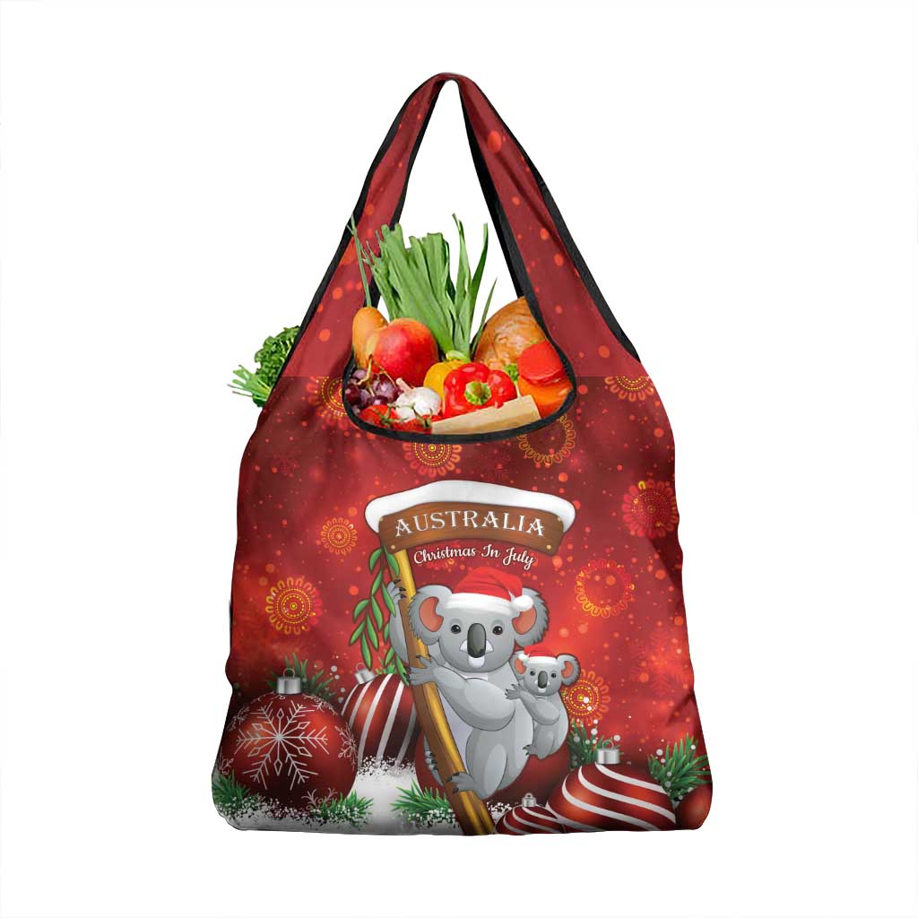 Australia Koala Grocery Bag Christmas In July - Red