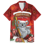 Australia Koala Hawaiian Shirt Christmas In July - Red