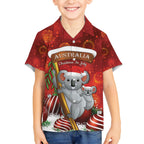 Australia Koala Hawaiian Shirt Christmas In July - Red