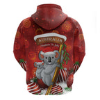 Australia Koala Hoodie Christmas In July - Red
