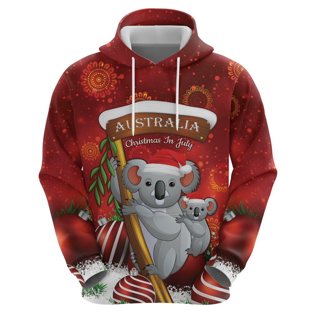 Australia Koala Hoodie Christmas In July - Red
