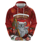Australia Koala Hoodie Christmas In July - Red