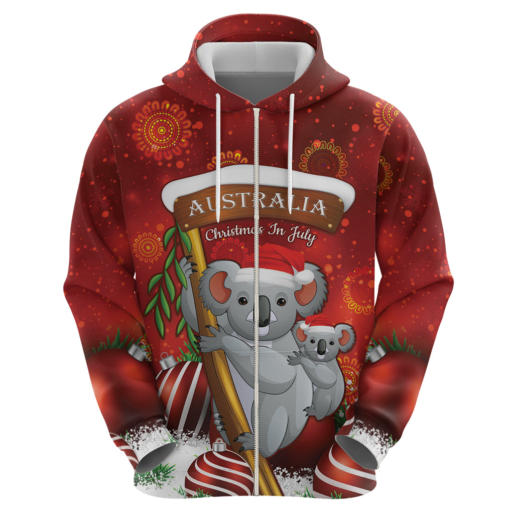 Australia Koala Hoodie Christmas In July - Red