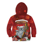 Australia Koala Kid Hoodie Christmas In July - Red