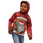 Australia Koala Kid Hoodie Christmas In July - Red