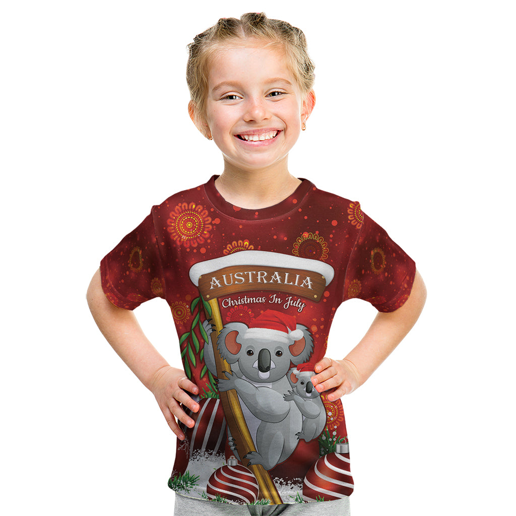 Australia Koala Kid T Shirt Christmas In July - Red
