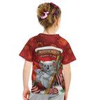 Australia Koala Kid T Shirt Christmas In July - Red