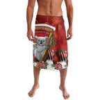 Australia Koala Lavalava Christmas In July - Red