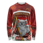 Australia Koala Long Sleeve Shirt Christmas In July - Red