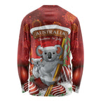 Australia Koala Long Sleeve Shirt Christmas In July - Red