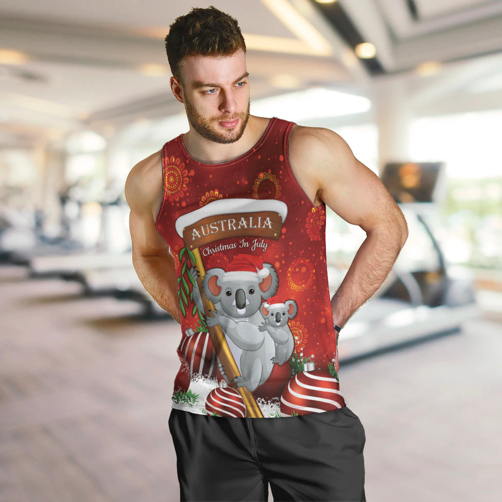 Australia Koala Men Tank Top Christmas In July - Red