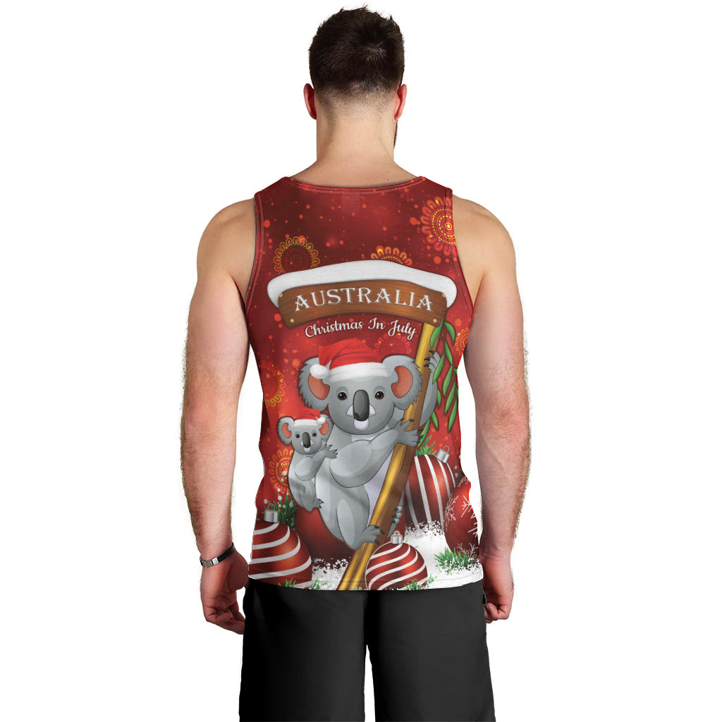 Australia Koala Men Tank Top Christmas In July - Red