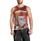 Australia Koala Men Tank Top Christmas In July - Red