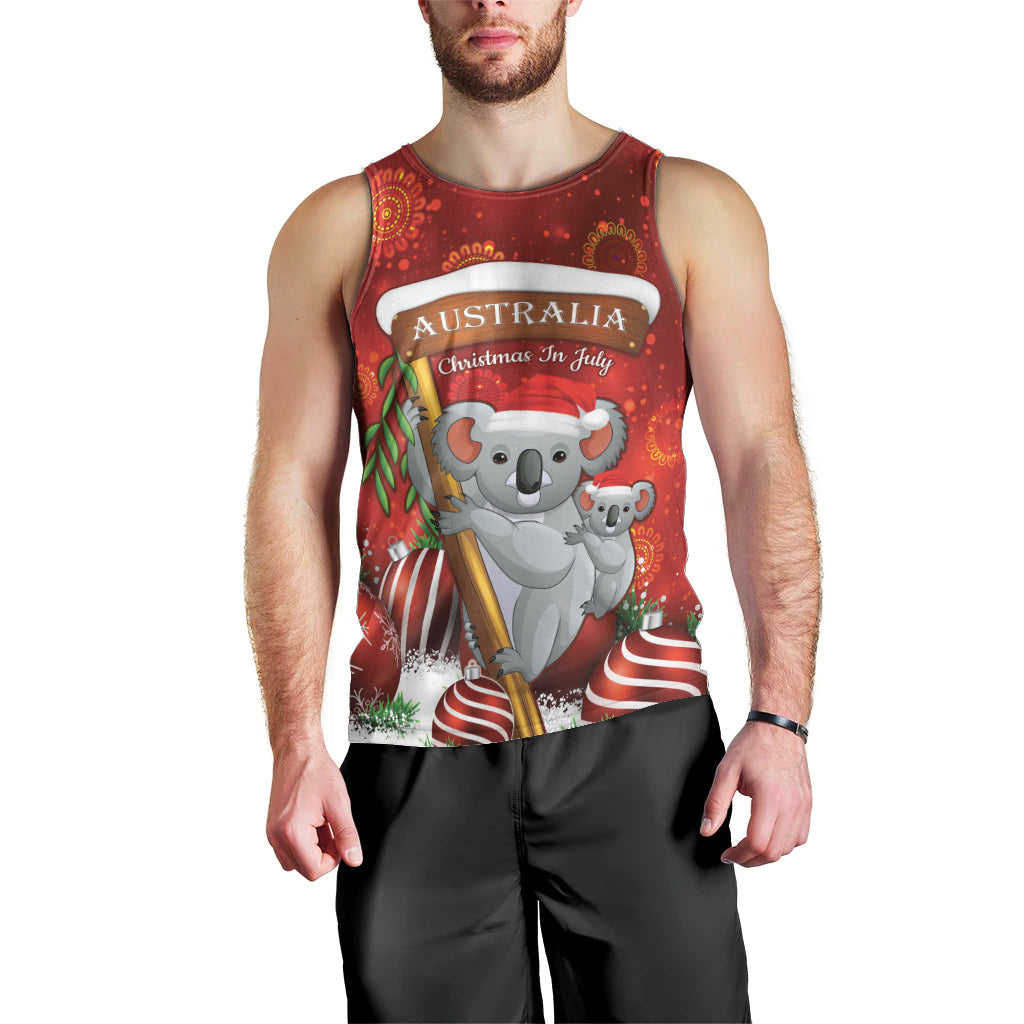 Australia Koala Men Tank Top Christmas In July - Red