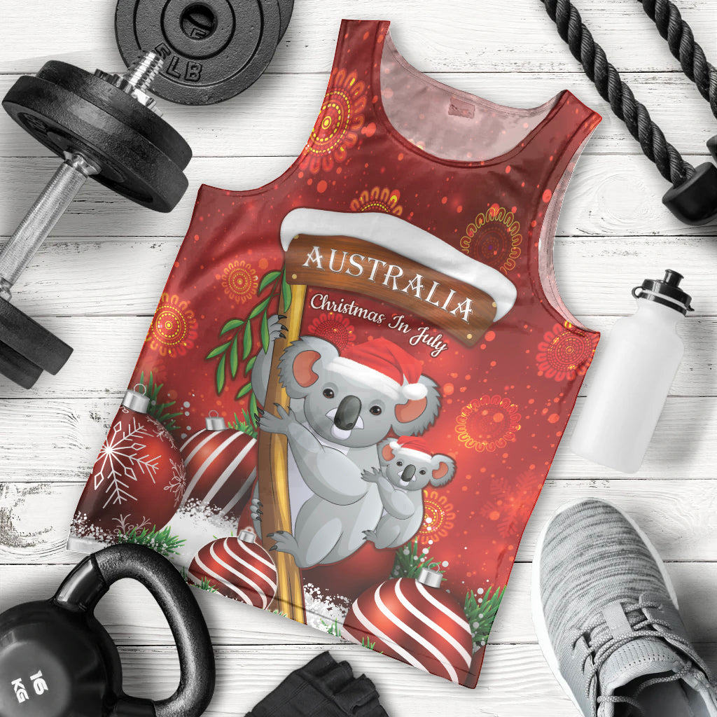Australia Koala Men Tank Top Christmas In July - Red