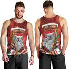Australia Koala Men Tank Top Christmas In July - Red