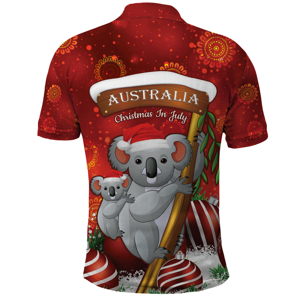 Australia Koala Polo Shirt Christmas In July - Red