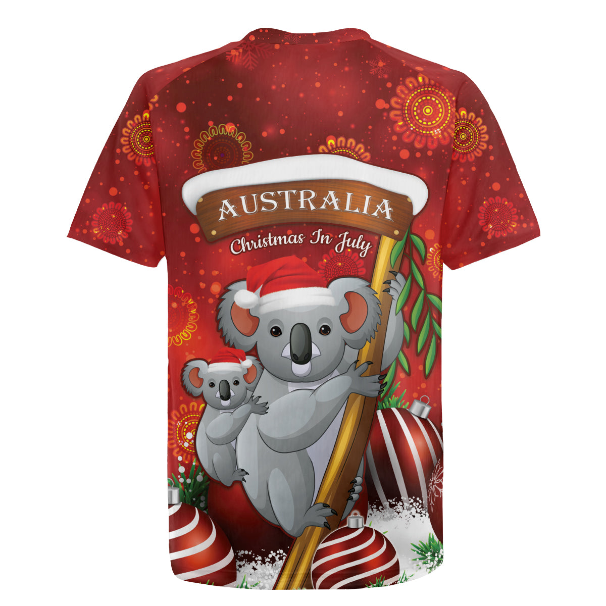 Australia Koala Rugby Jersey Christmas In July - Red