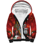 Australia Koala Sherpa Hoodie Christmas In July - Red