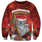 Australia Koala Sweatshirt Christmas In July - Red