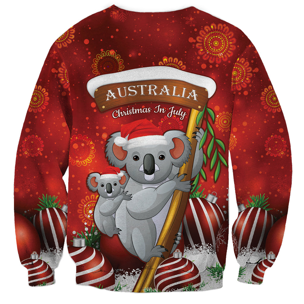 Australia Koala Sweatshirt Christmas In July - Red