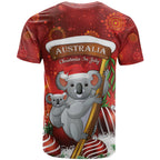 Australia Koala T Shirt Christmas In July - Red