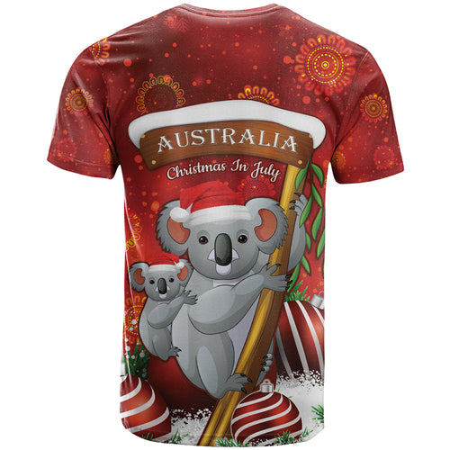 Australia Koala T Shirt Christmas In July - Red
