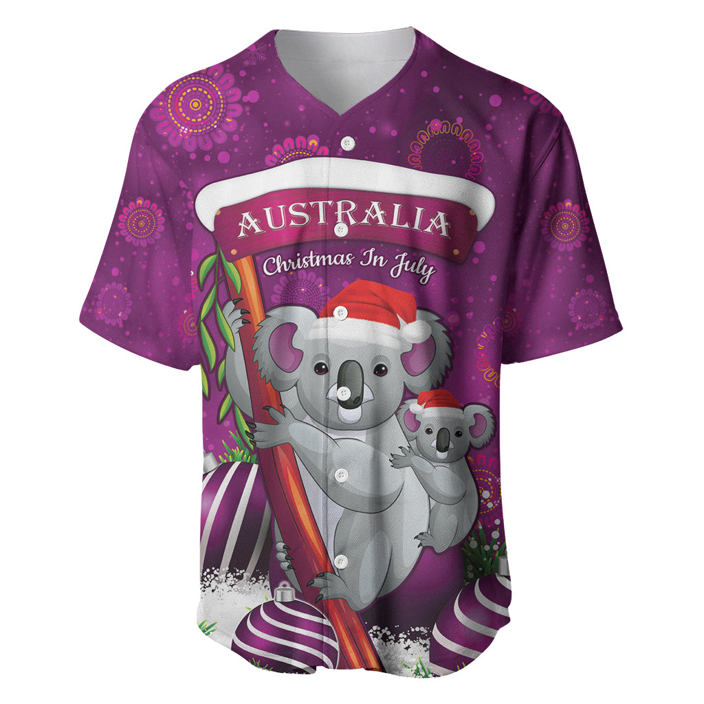 Australia Koala Baseball Jersey Christmas In July - Purple