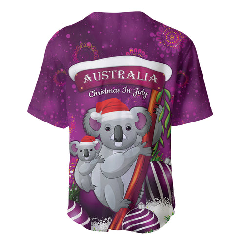 Australia Koala Baseball Jersey Christmas In July - Purple