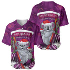 Australia Koala Baseball Jersey Christmas In July - Purple