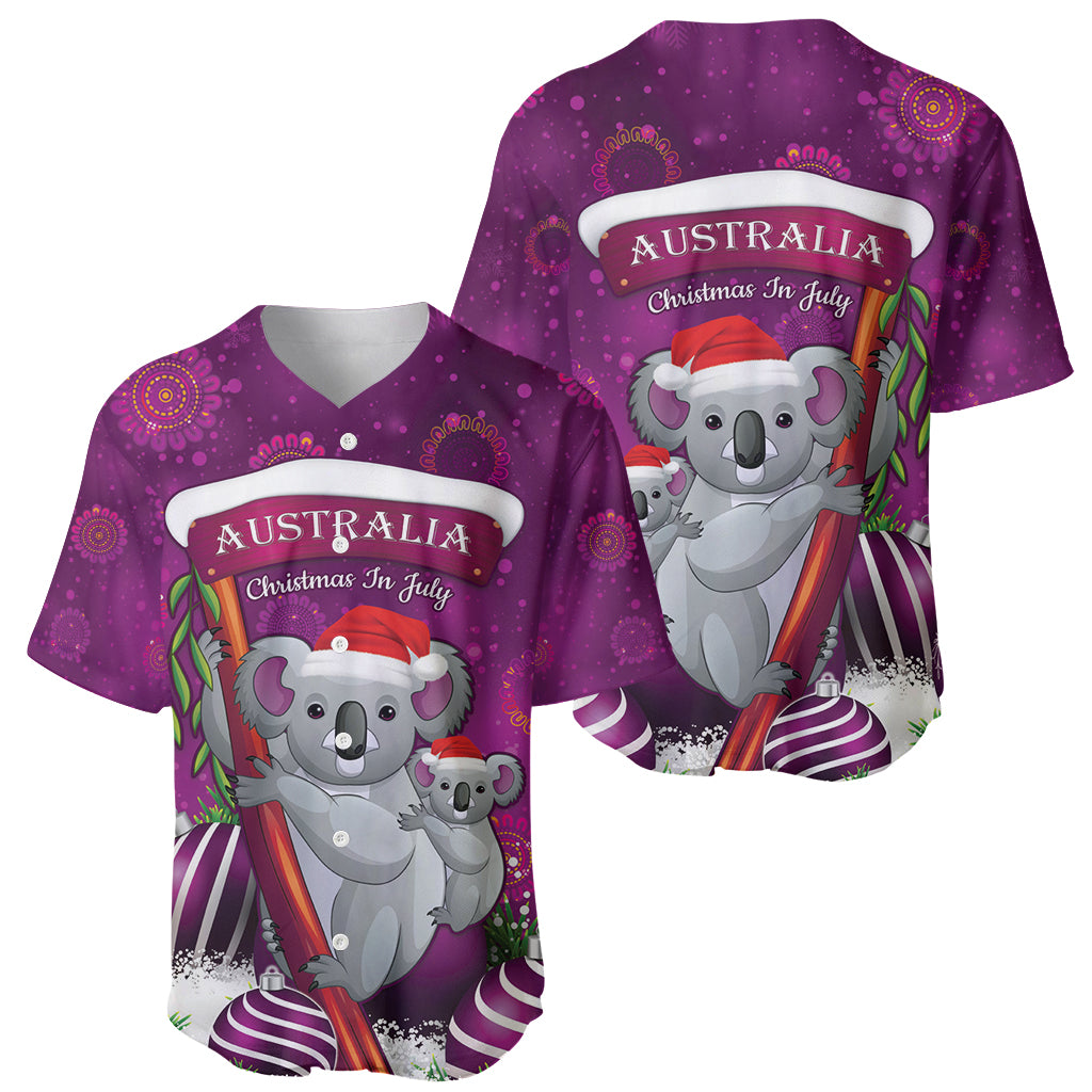Australia Koala Baseball Jersey Christmas In July - Purple