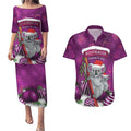 Australia Koala Couples Matching Puletasi and Hawaiian Shirt Christmas In July - Purple
