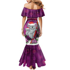 Australia Koala Family Matching Mermaid Dress and Hawaiian Shirt Christmas In July - Purple