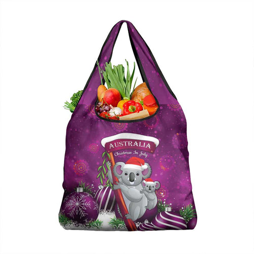 Australia Koala Grocery Bag Christmas In July - Purple