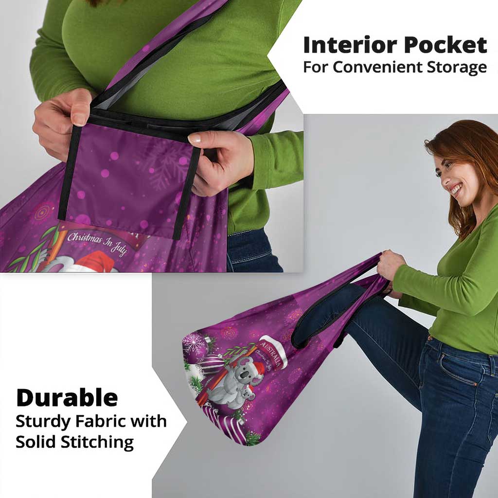 Australia Koala Grocery Bag Christmas In July - Purple