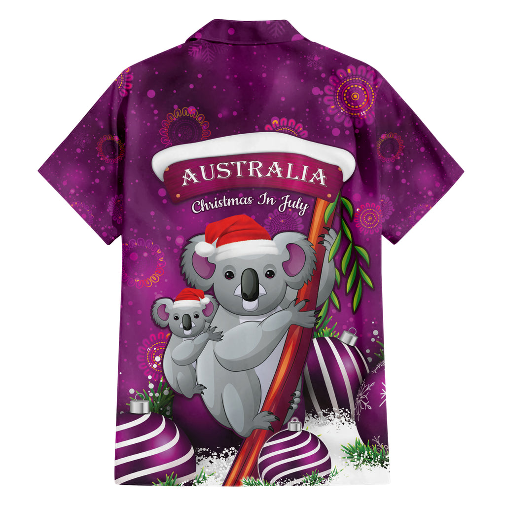 Australia Koala Hawaiian Shirt Christmas In July - Purple