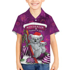 Australia Koala Hawaiian Shirt Christmas In July - Purple