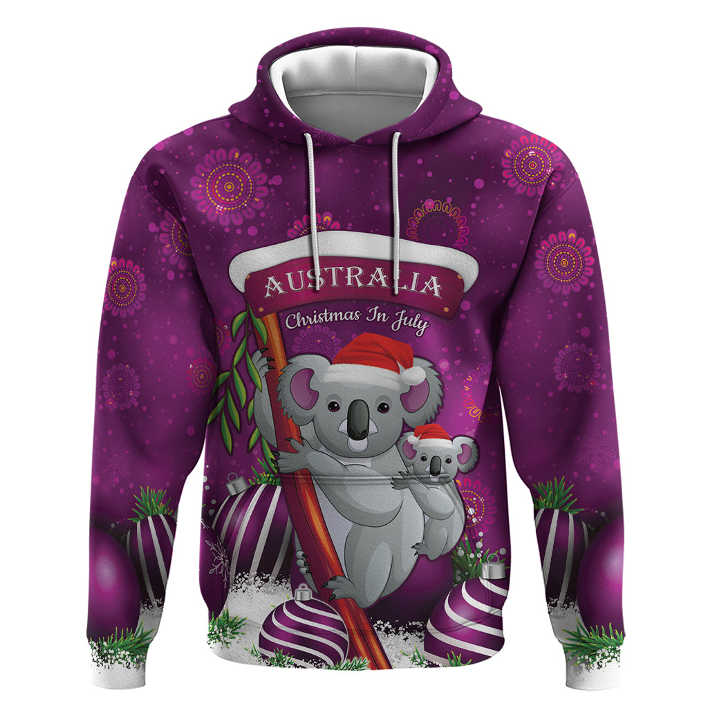 Australia Koala Hoodie Christmas In July - Purple