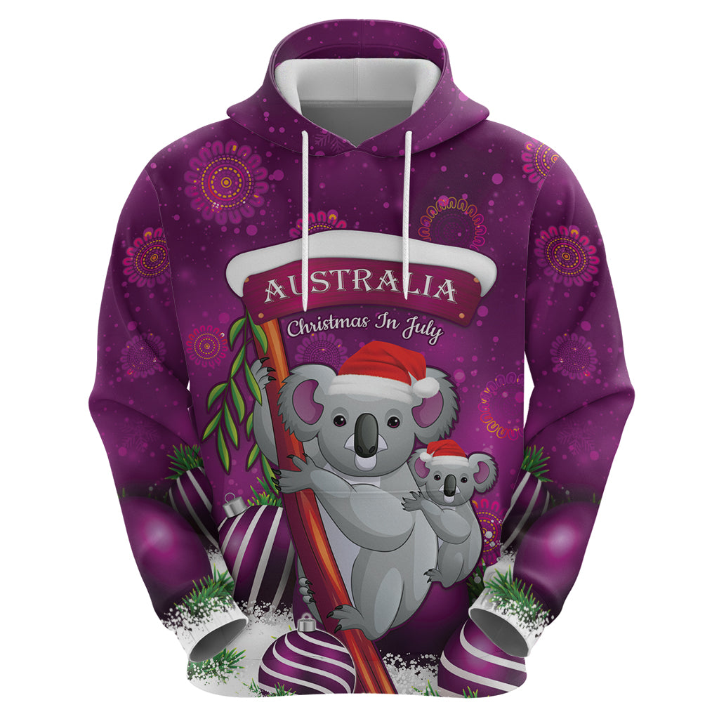 Australia Koala Hoodie Christmas In July - Purple