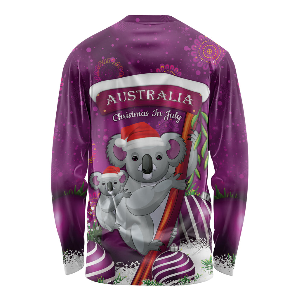 Australia Koala Long Sleeve Shirt Christmas In July - Purple