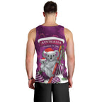 Australia Koala Men Tank Top Christmas In July - Purple