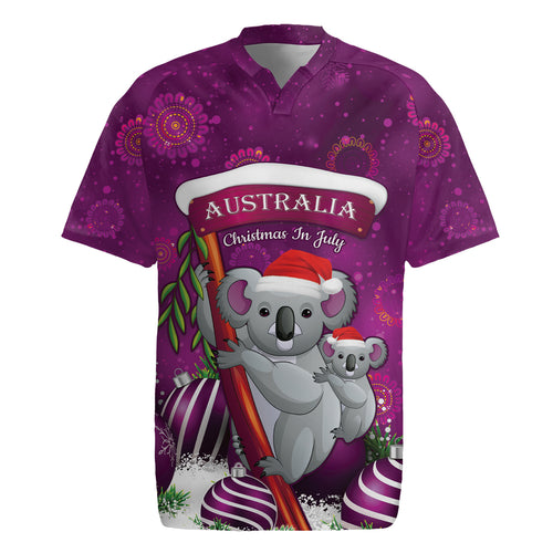 Australia Koala Rugby Jersey Christmas In July - Purple