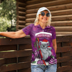 Australia Koala Women Polo Shirt Christmas In July - Purple