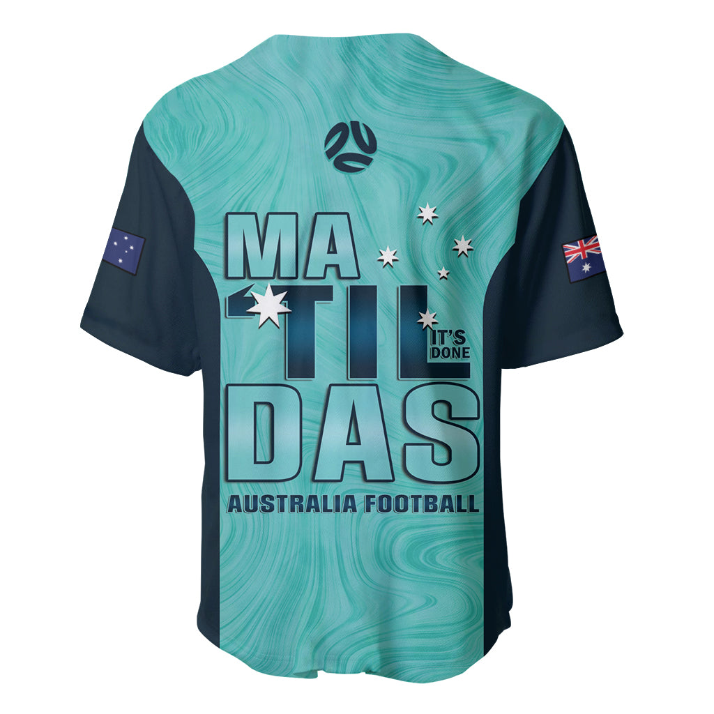 Australia Soccer Baseball Jersey Raso Matildas Turquoise Version