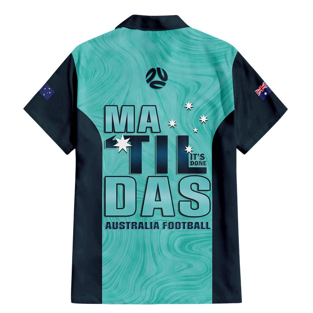 Australia Soccer Family Matching Mermaid Dress and Hawaiian Shirt Raso Matildas Turquoise Version