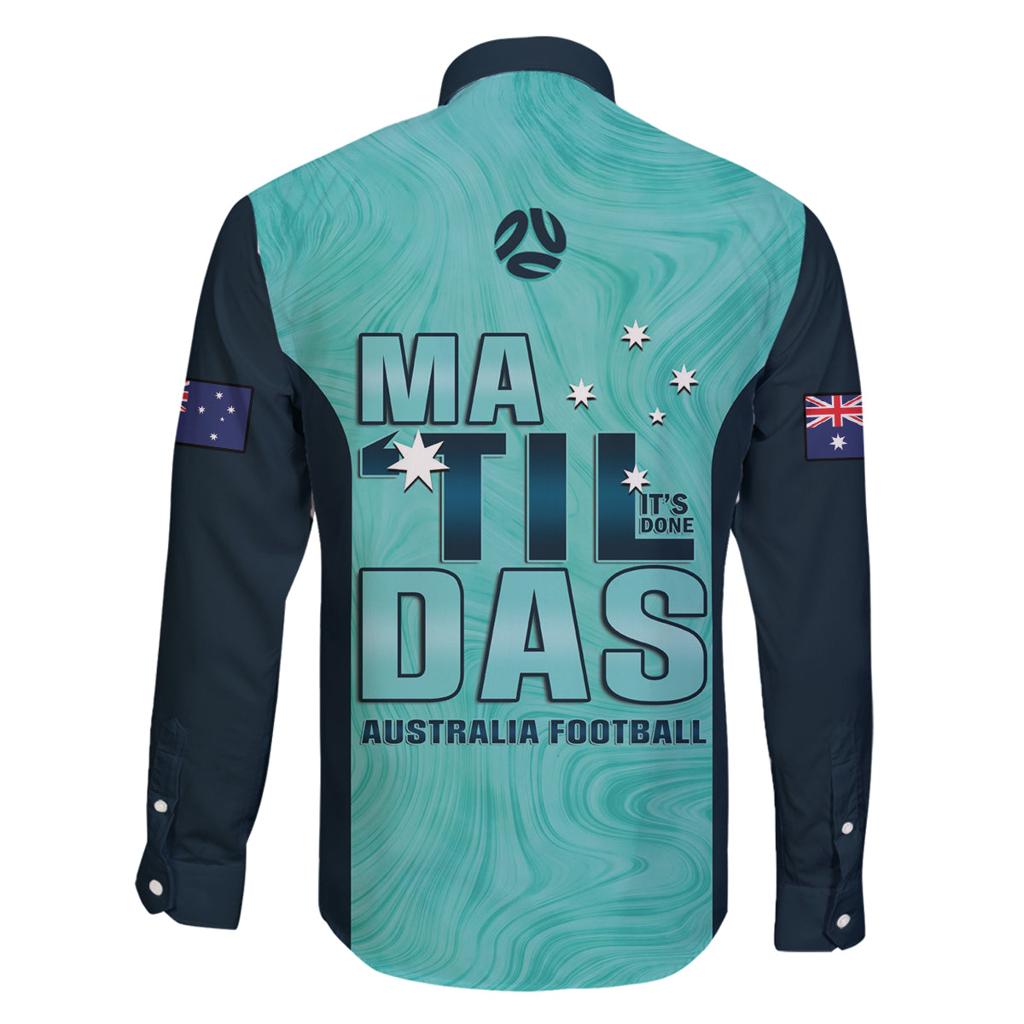 Australia Soccer Family Matching Off Shoulder Maxi Dress and Hawaiian Shirt Raso Matildas Turquoise Version