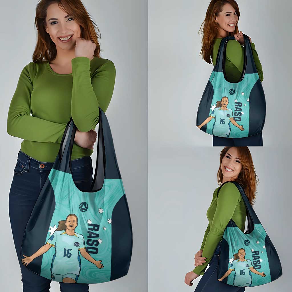 Australia Soccer Grocery Bag Raso Matildas Turquoise Version