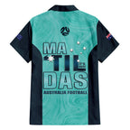 Australia Soccer Hawaiian Shirt Raso Matildas Turquoise Version